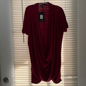 Women blouse maroon color
